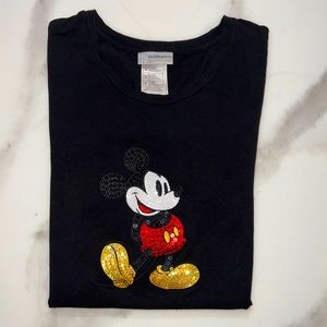 Disney Mickey Mouse Shirt w/ sequins Mickey from Walt Disney World late 1990’s